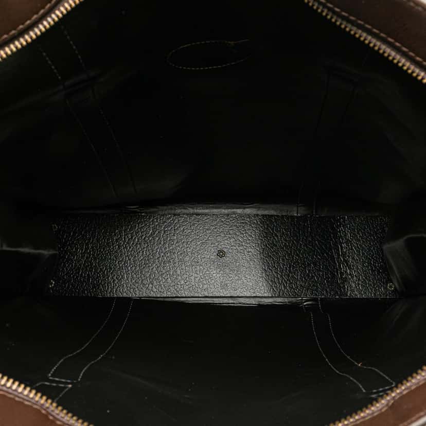 Burberry Haymarket Check Canvas Tote Brown Canvas Good condition - Model View