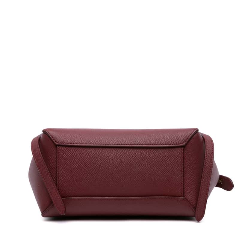Celine Nano Grained Calfskin Belt Bag Red Leather Good condition - Inside View