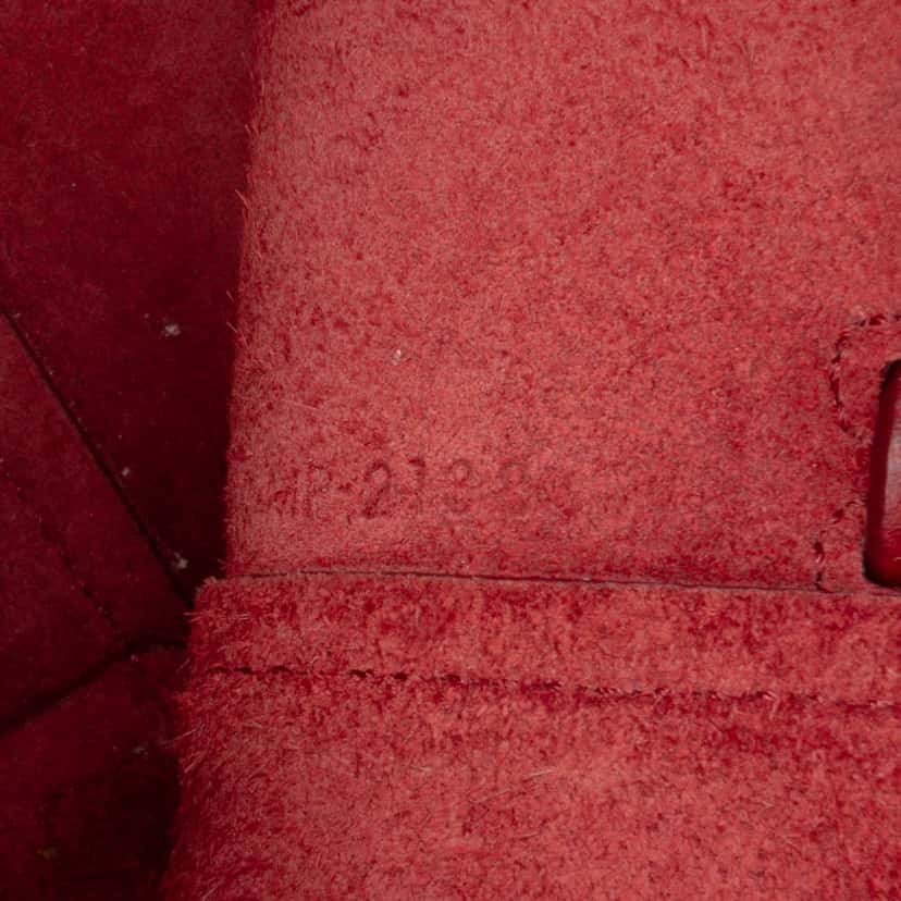 Celine Nano Grained Calfskin Belt Bag Red Leather Good condition - Box View