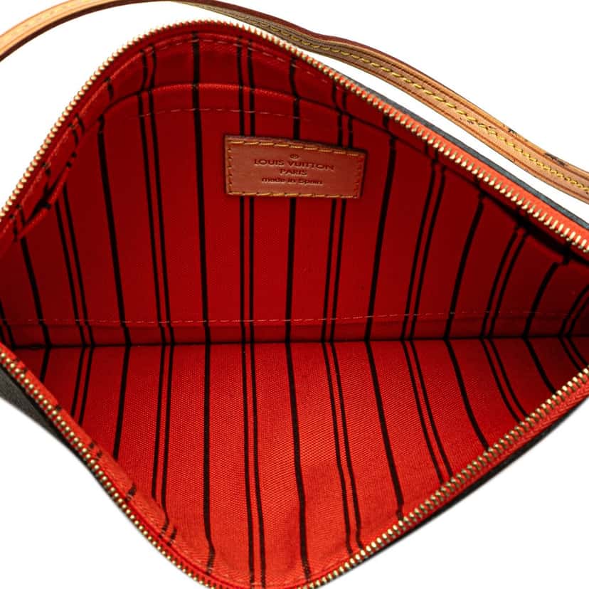 Louis Vuitton Monogram Neverfull Pouch Brown Canvas Good condition - Model View