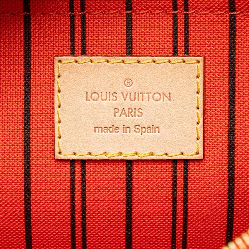 Louis Vuitton Monogram Neverfull Pouch Brown Canvas Good condition - Box View