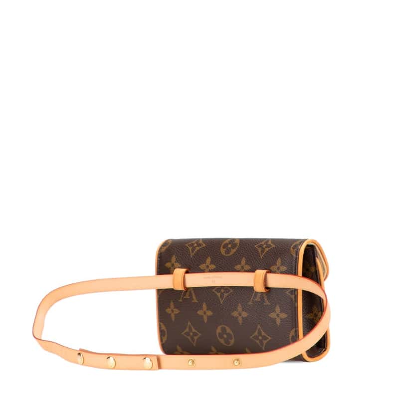 Louis Vuitton Monogram Pochette Florentine Brown Canvas Good condition - Back View