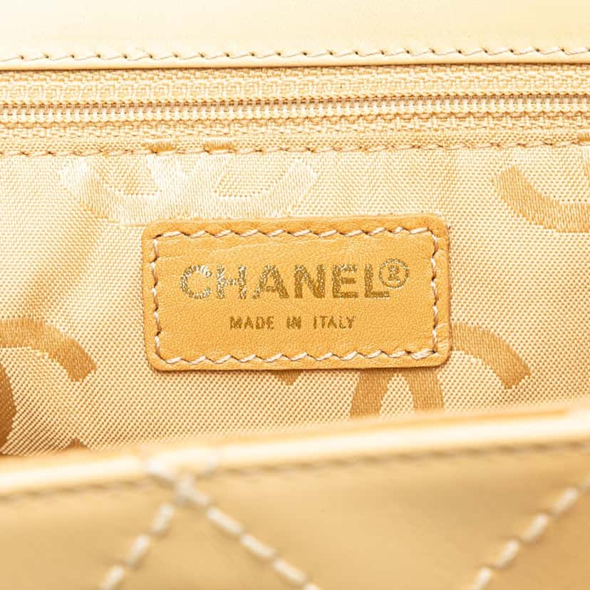 Chanel CC Calfskin Wild Stitch Flap Shoulder Bag Brown Leather Good condition - Box View