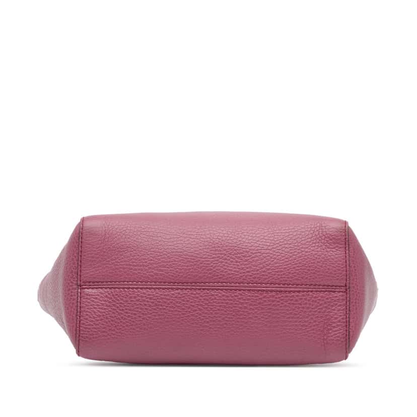 Gucci Mini Leather Swing Satchel Purple Leather Good condition - Inside View