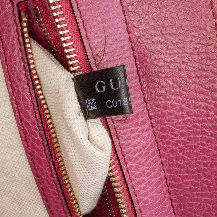 Gucci Mini Leather Swing Satchel Purple Leather Good condition - Box View