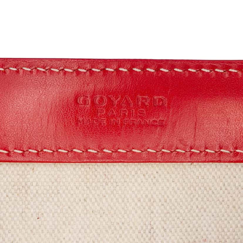 Goyard Goyardine Bellechasse PM Red Canvas Good condition - Box View
