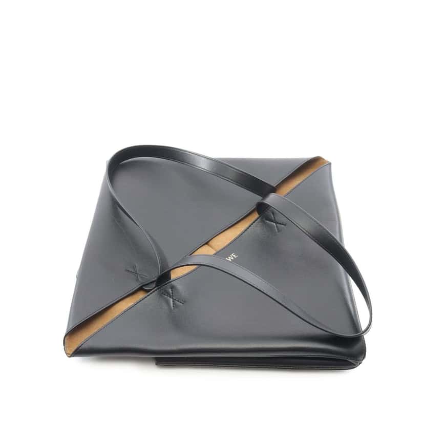 Loewe Large Calfskin Puzzle Fold Tote Black Leather Good condition - Inside View