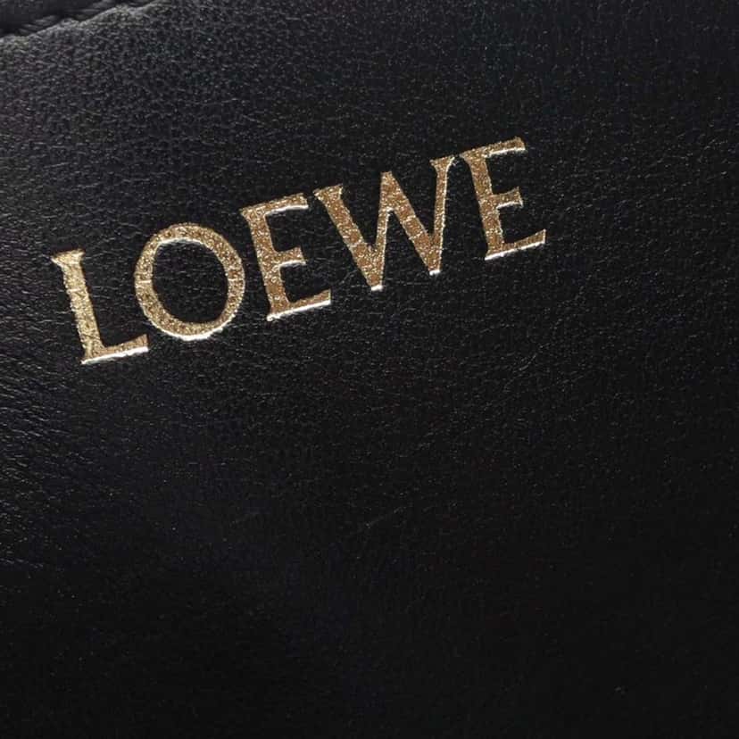 Loewe Large Calfskin Puzzle Fold Tote Black Leather Good condition - Box View