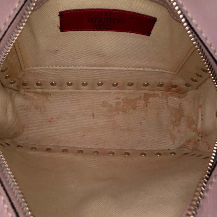 Valentino Leather Rockstud Camera Bag Pink Leather Good condition - Model View