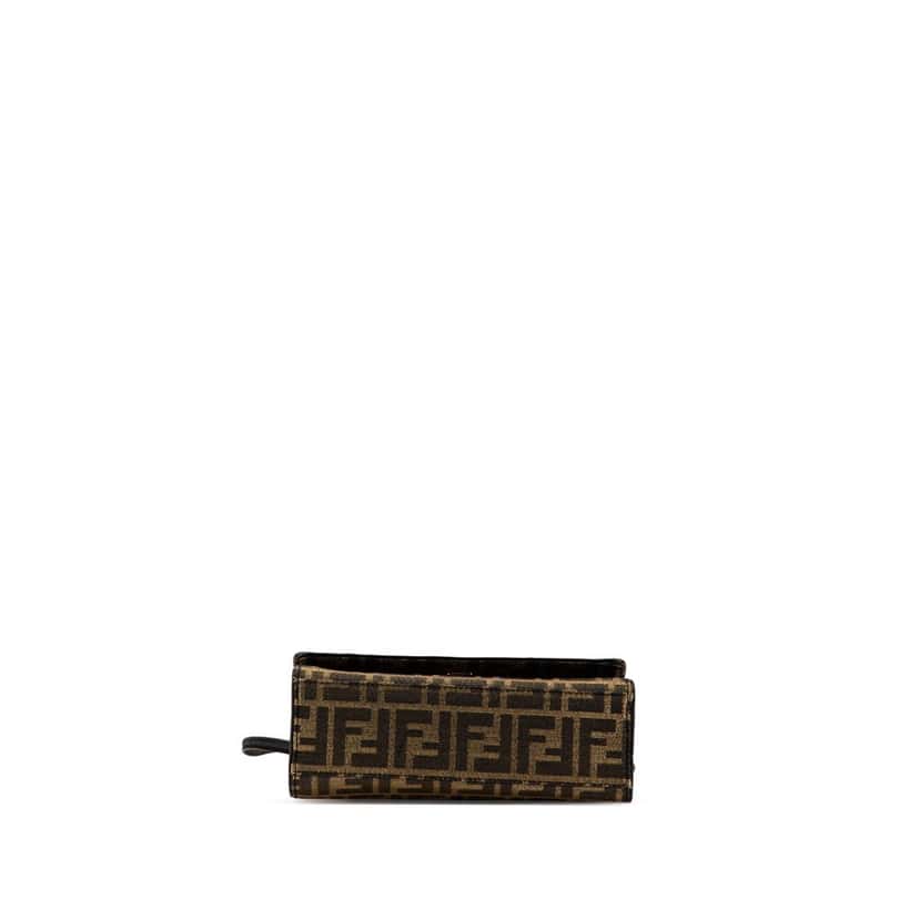 Fendi Zucca Canvas Shoulder Bag Brown Canvas Good condition - Model View