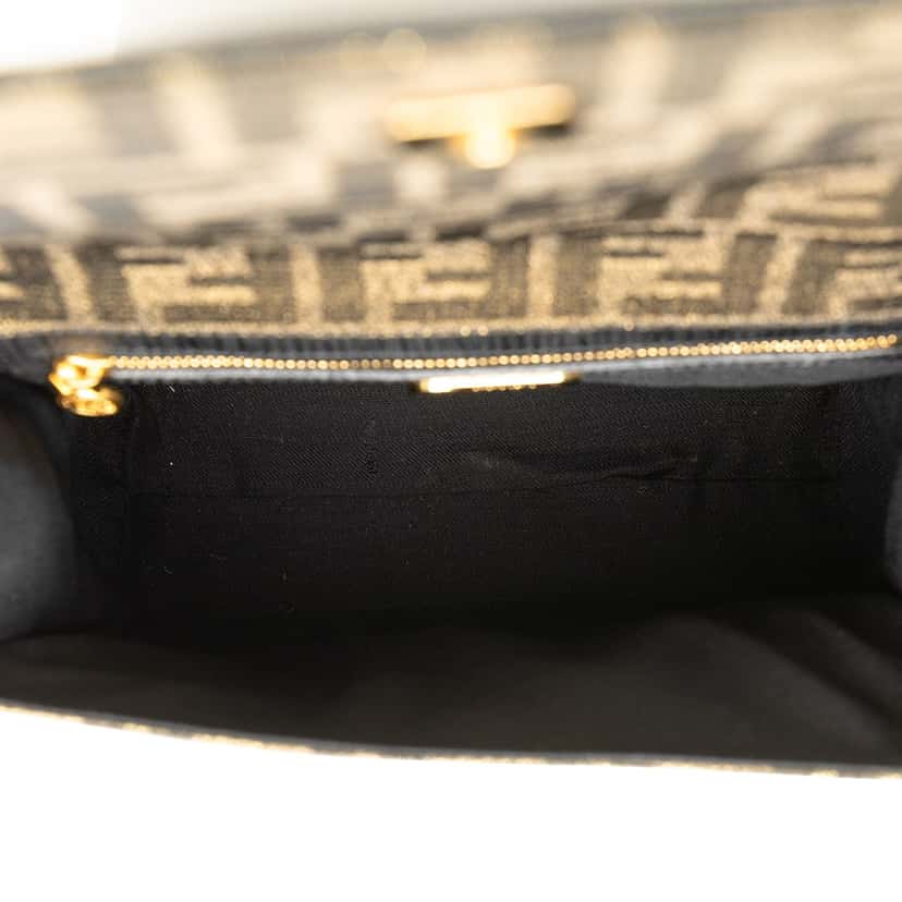 Fendi Zucca Canvas Shoulder Bag Brown Canvas Good condition - Box View