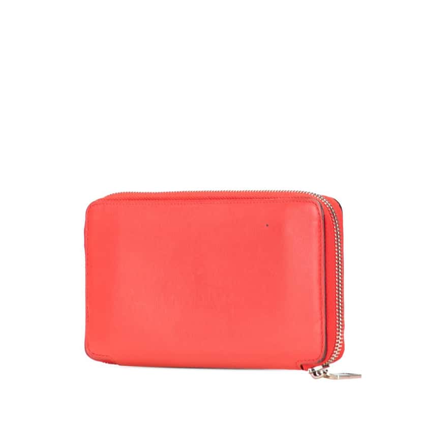 Louis Vuitton Leather Articles de Voyage Zippy Long Wallet Red Leather Good condition - Back View