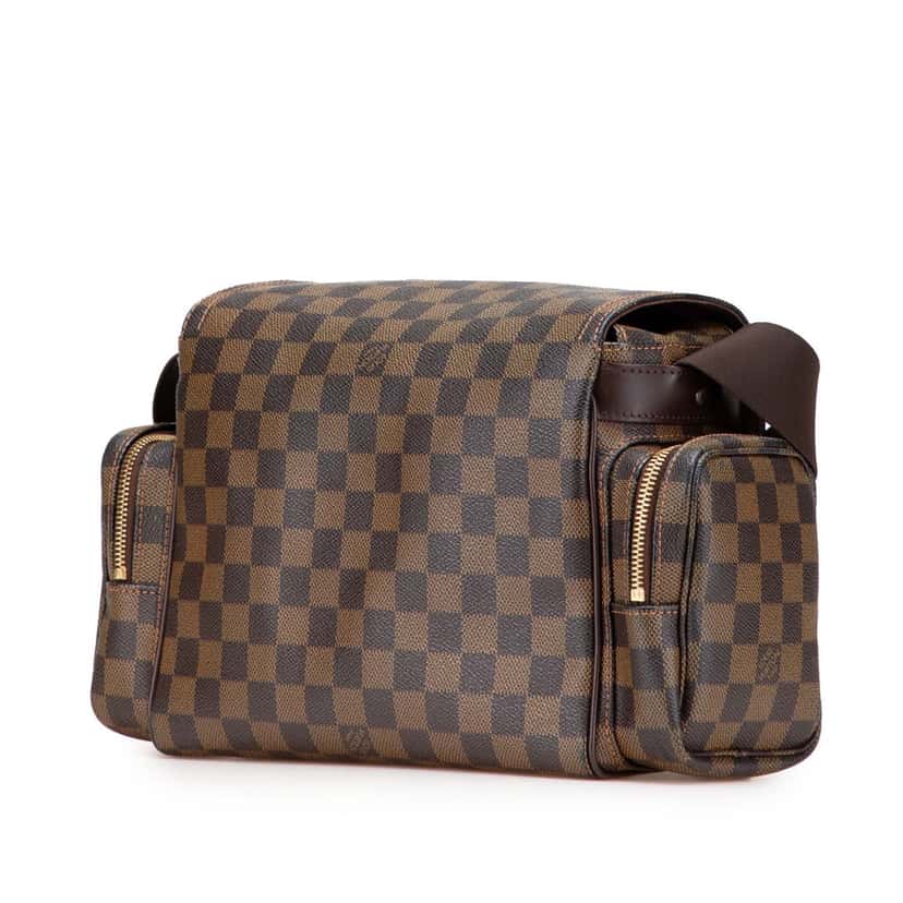 Louis Vuitton Damier Ebene Melville Reporter Brown Canvas Good condition - Back View