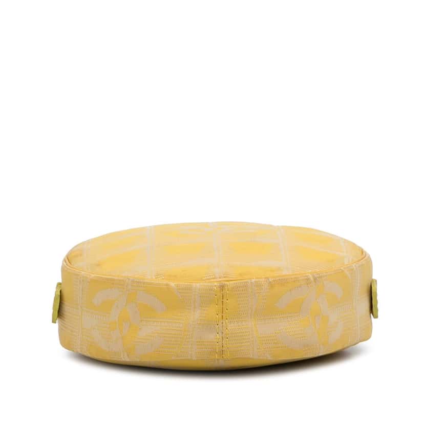 Chanel New Travel Line Nylon Pouch Yellow Fair condition - Box View