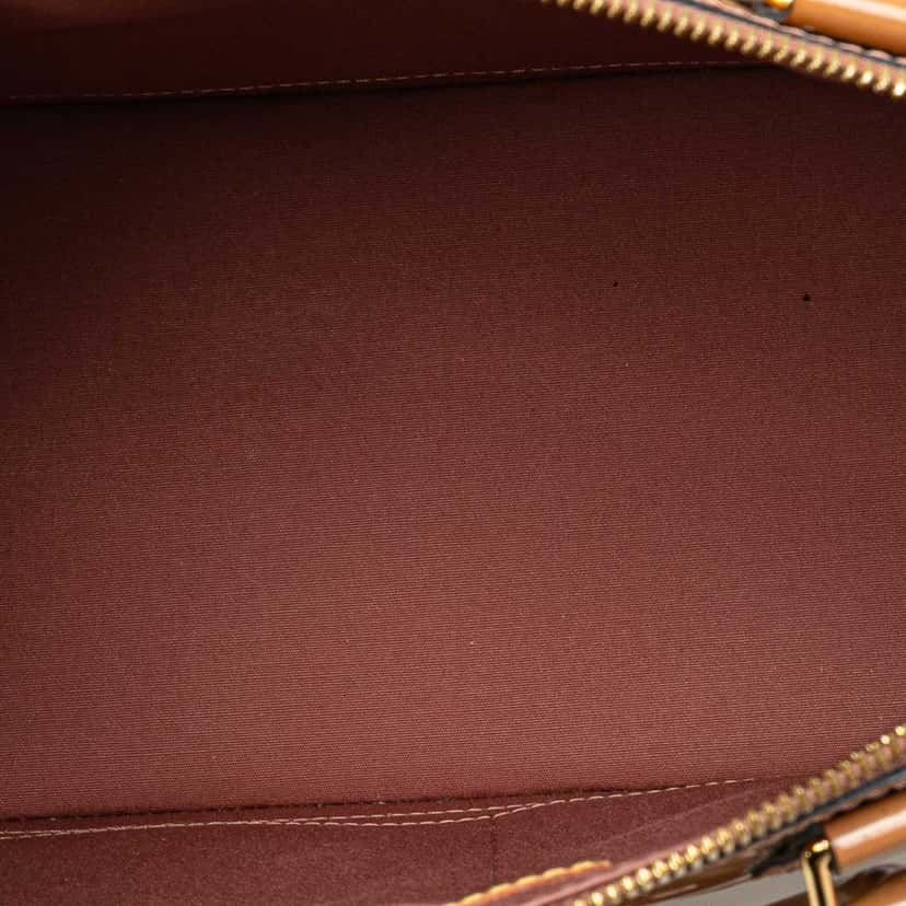 Louis Vuitton Monogram Vernis Alma PM Brown Leather Good condition - Model View