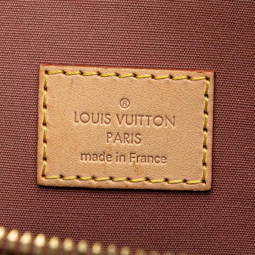 Louis Vuitton Monogram Vernis Alma PM Brown Leather Good condition - Box View