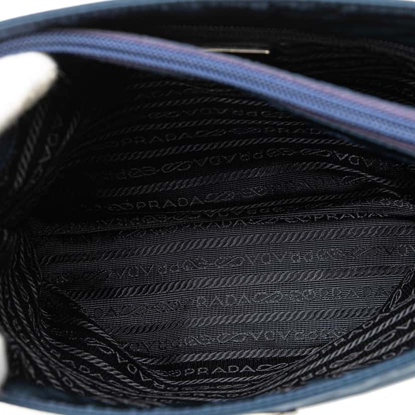 Prada Tessuto Tote Blue Good condition - Box View