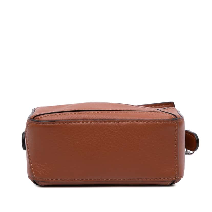 Loewe Nano Calfskin Puzzle Satchel Brown Leather Good condition - Inside View