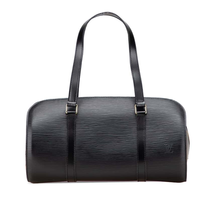 Louis Vuitton Epi Soufflot Black Leather Good condition - Front View