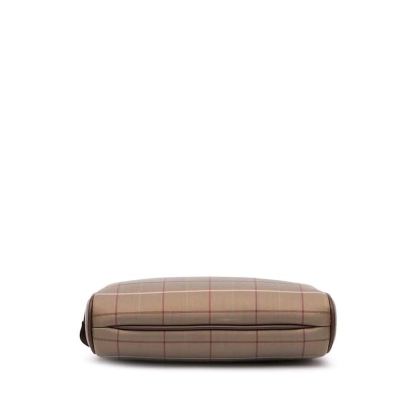 Burberry Vintage Check Canvas Clutch Brown Canvas Good condition - Inside View