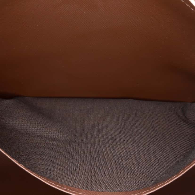 Burberry Vintage Check Canvas Clutch Brown Canvas Good condition - Box View