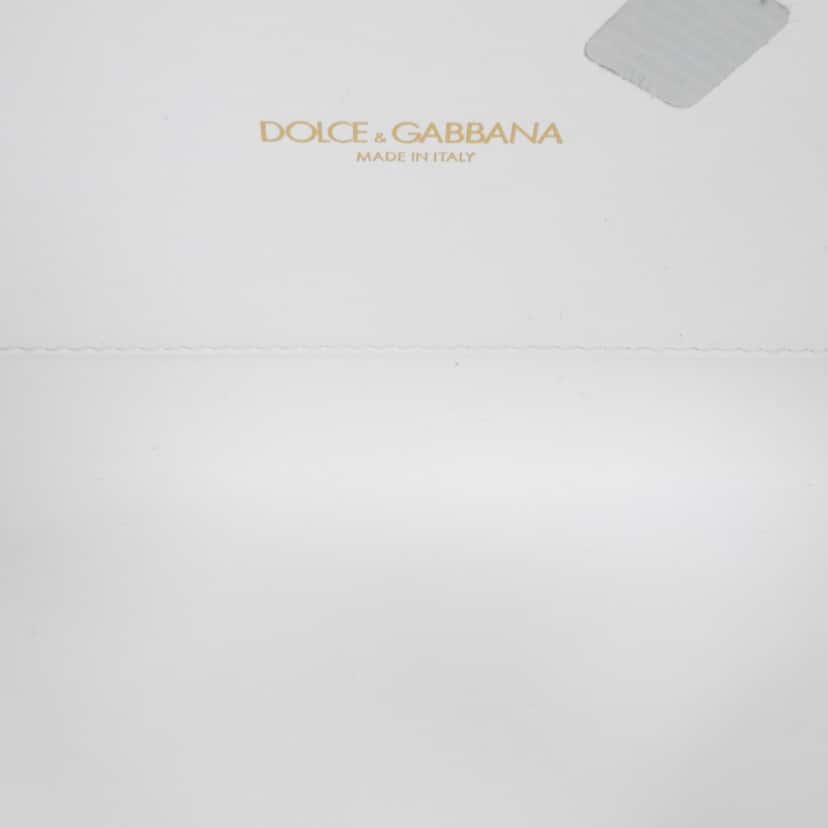 Dolce & Gabbana Mini Smooth Calfskin Devotion Flap White Leather Good condition - Model View