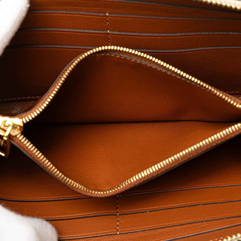 Louis Vuitton Leather Veau Soie Iena Wallet Brown Leather Good condition - Box View