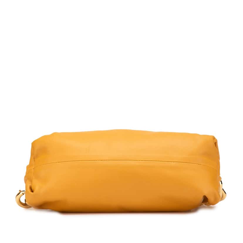 Bottega Veneta Lambskin Chain Pouch Yellow Leather Good condition - Inside View