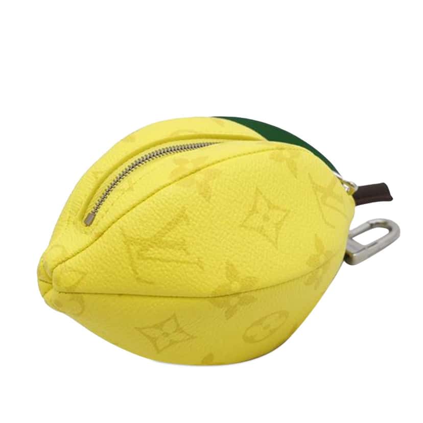 Louis Vuitton Monogram Lemon Pouch Yellow Canvas Good condition - Inside View
