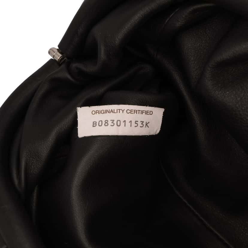 Bottega Veneta Lambskin The Mini Pouch Crossbody Black Leather Good condition - Box View