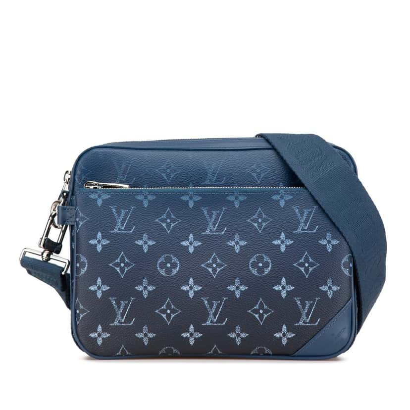 Louis Vuitton Monogram Gradient Trio Messenger Blue Canvas Very good condition - Front View