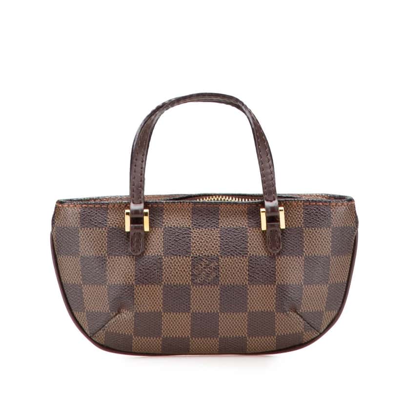 Louis Vuitton Damier Ebene Manosque Pochette Brown Canvas Good condition - Front View