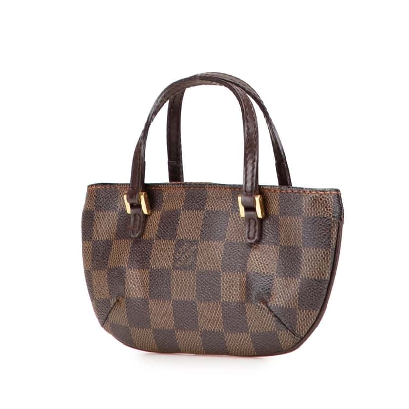 Louis Vuitton Damier Ebene Manosque Pochette Brown Canvas Good condition - Back View