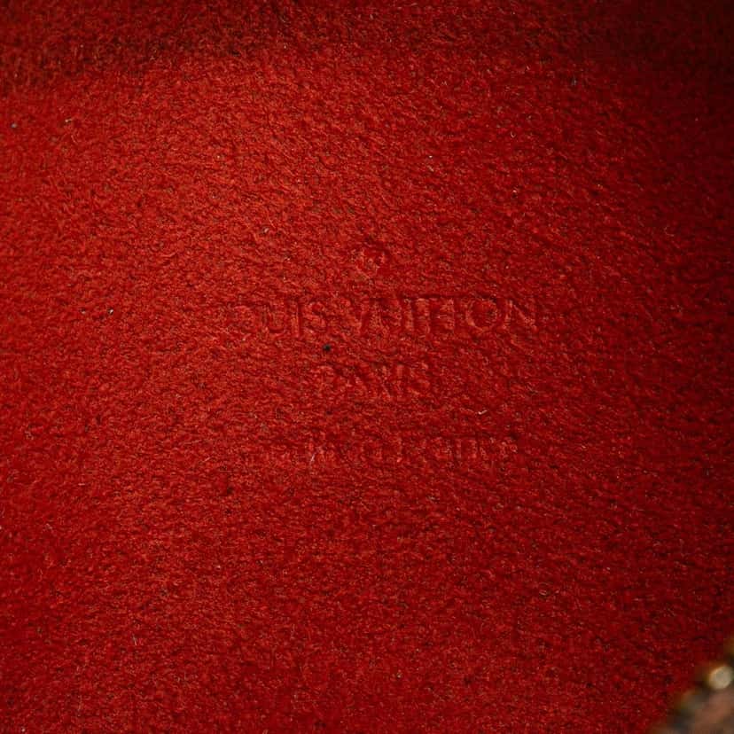 Louis Vuitton Damier Ebene Manosque Pochette Brown Canvas Good condition - Box View