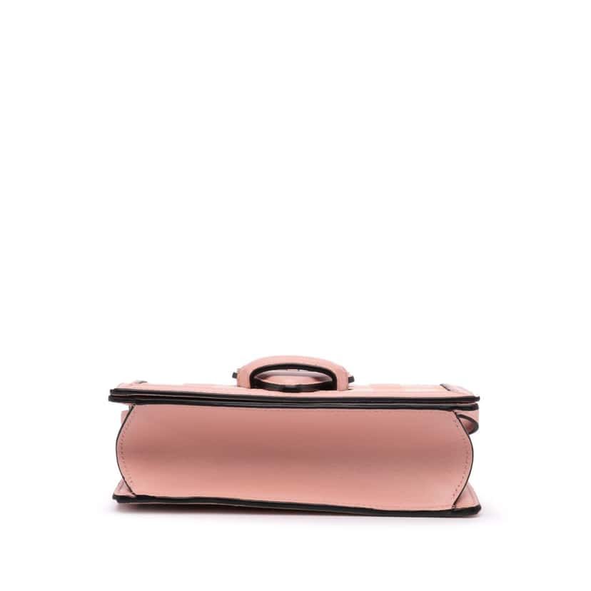 Loewe Small Leather Gingham Barcelona Crossbody Pink Leather Good condition - Inside View