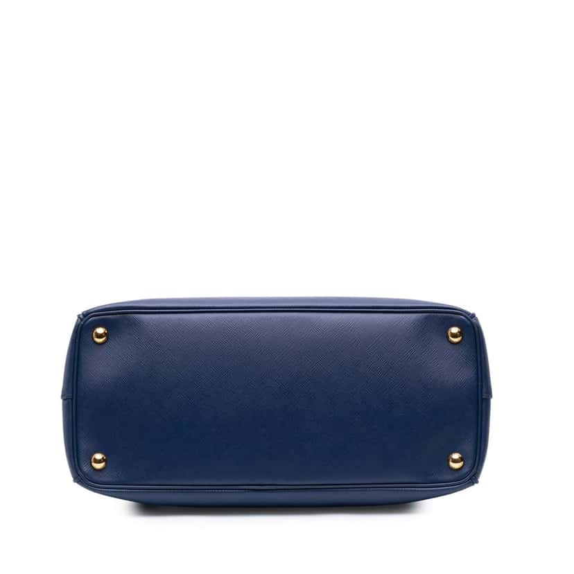 Prada Medium Saffiano Lux Galleria Double Zip Tote Blue Leather Good condition - Inside View