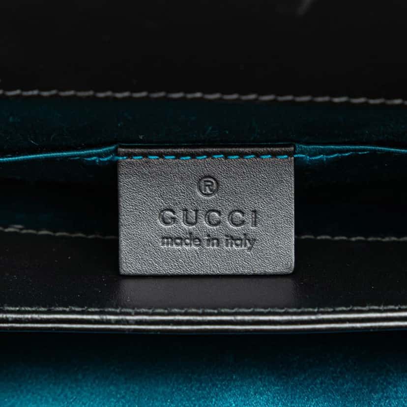 Gucci Small Suede Ophidia Chain Crossbody Red Leather Good condition - Box View