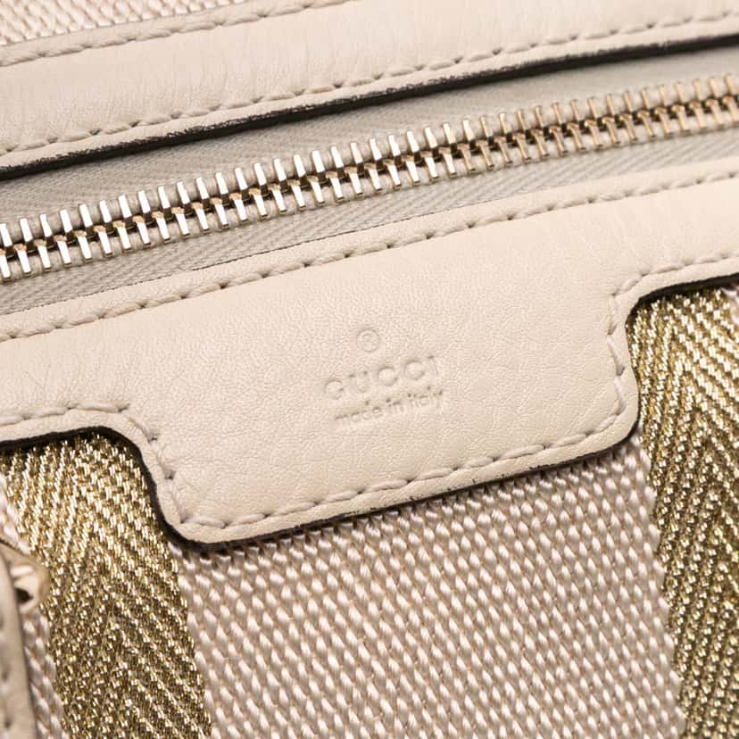 Gucci Calfskin Web Joy Boston Bag Brown Leather Good condition - Box View