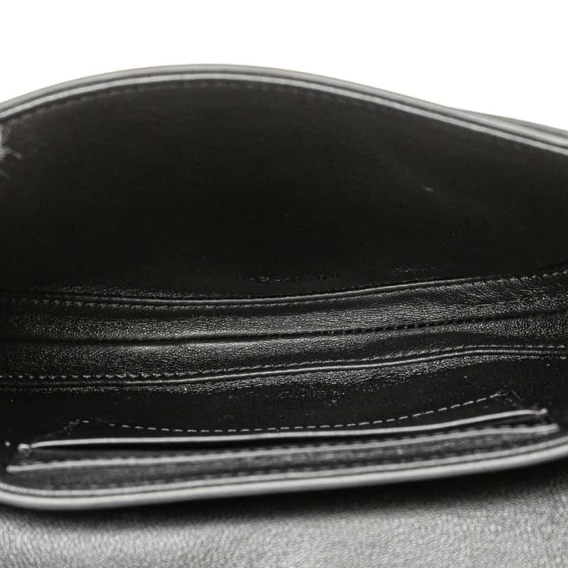 Celine Small Calfskin Besace 16 Crossbody Black Leather Good condition - Model View