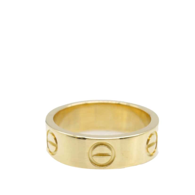 Cartier 18K Yellow Gold Classic Love Ring Gold Gold Good condition - Back View