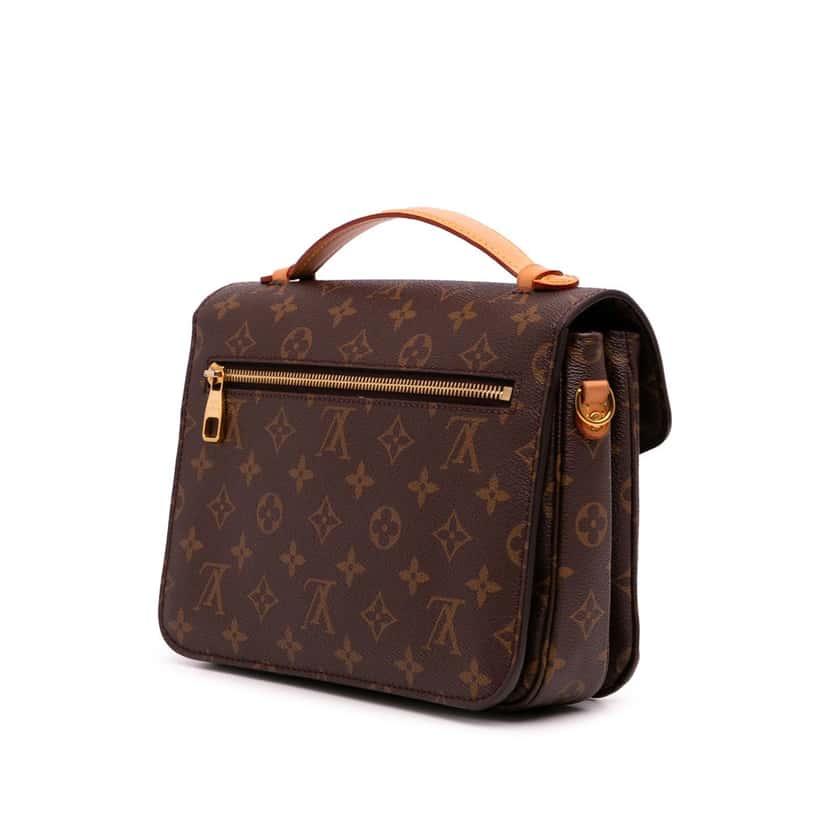 Louis Vuitton Monogram Pochette Metis Brown Canvas Good condition - Back View