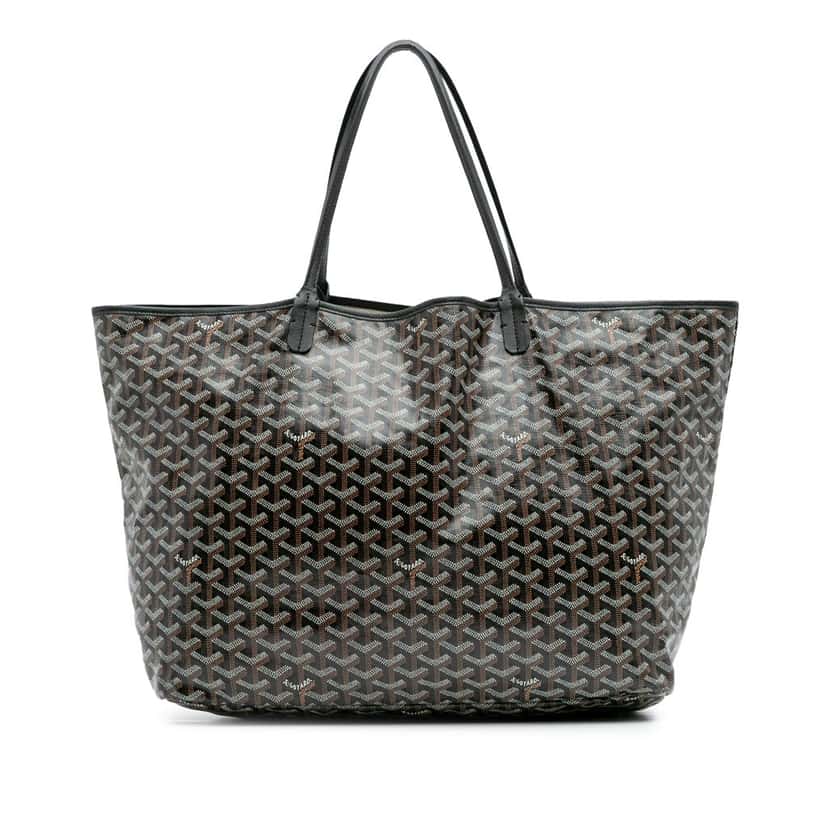 Goyard Goyardine Saint Louis GM Black Canvas Good condition - Front View