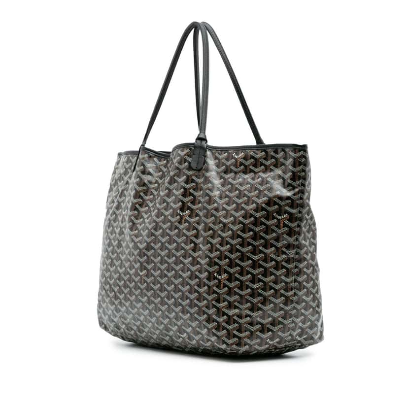 Goyard Goyardine Saint Louis GM Black Canvas Good condition - Back View
