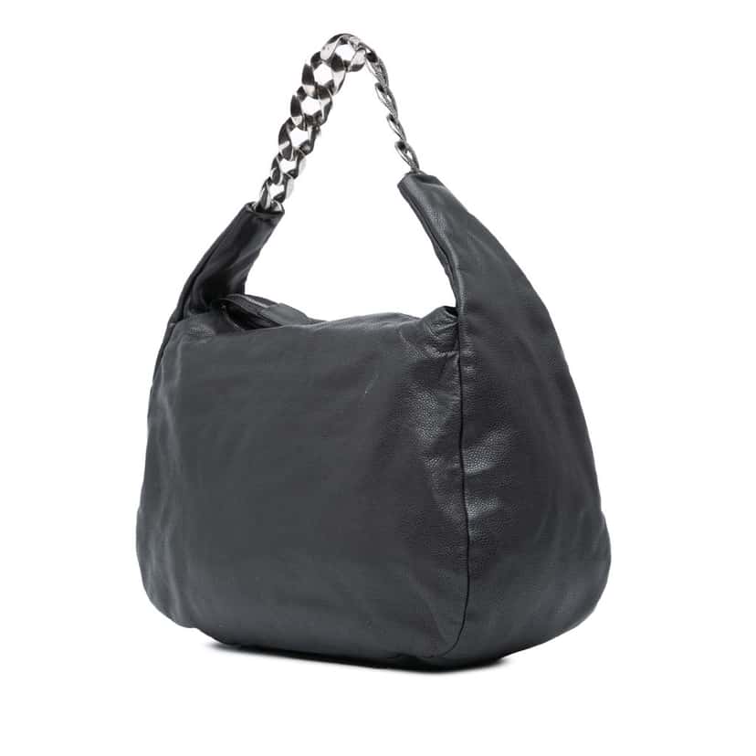 Chanel Caviar 31 Hobo Bag Black Leather Good condition - Back View