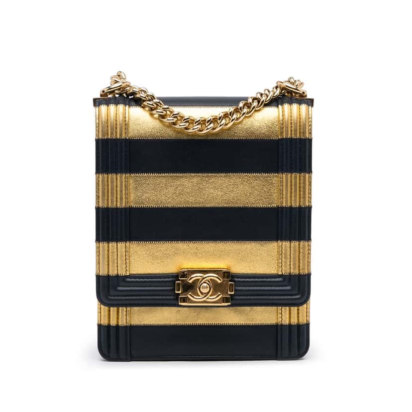 Chanel Timeless Crossbody Gold Leather Good condition - Front View