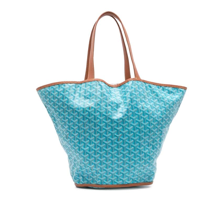 Goyard Goyardine Reversible Belharra Tote Blue Canvas Good condition - Front View