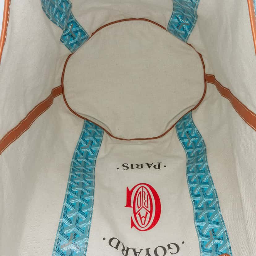 Goyard Goyardine Reversible Belharra Tote Blue Canvas Good condition - Model View