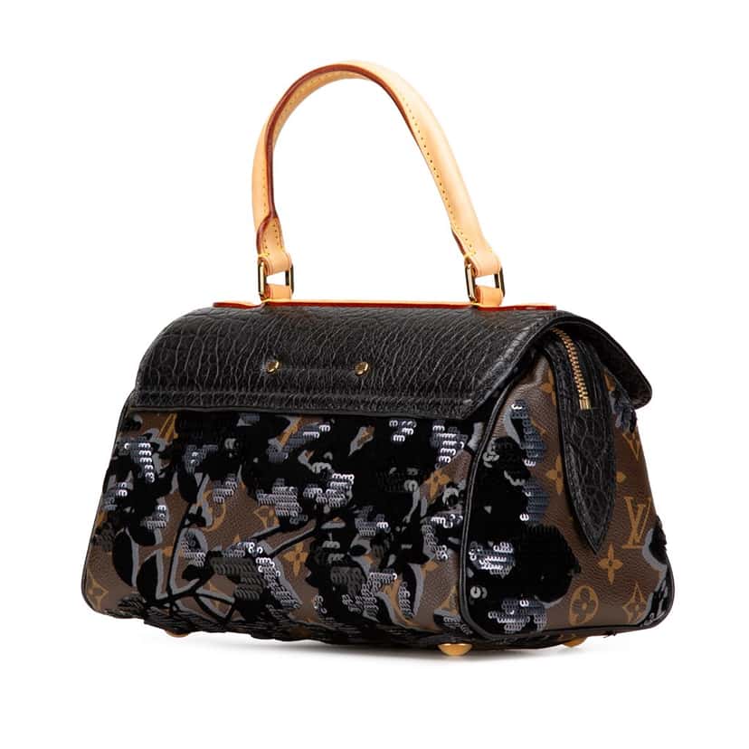 Louis Vuitton Monogram Fleur De Jais Carrousel Brown Canvas Good condition - Back View