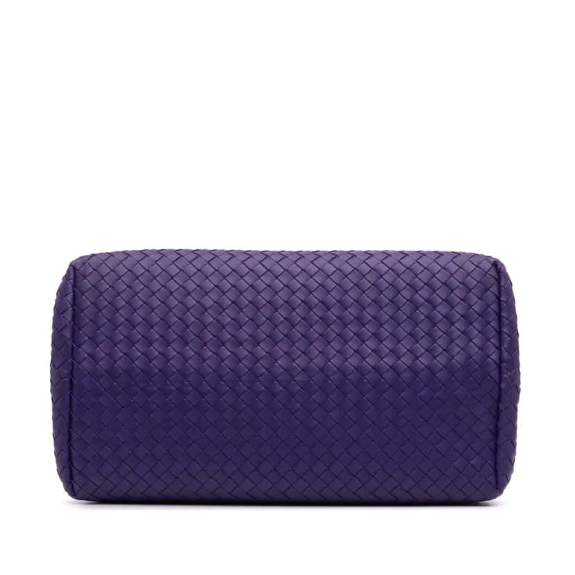 Bottega Veneta Nappa Intrecciato Milano Tote Purple Leather Good condition - Inside View