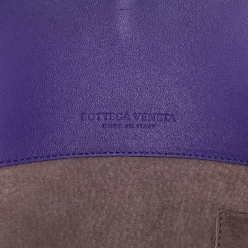Bottega Veneta Nappa Intrecciato Milano Tote Purple Leather Good condition - Box View